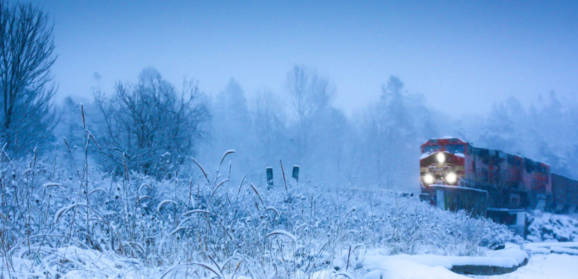 Train in Snow